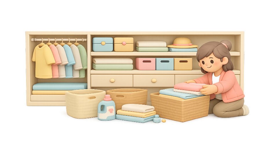 Closet organizing service