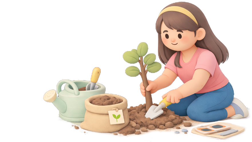 Planting shrubs service